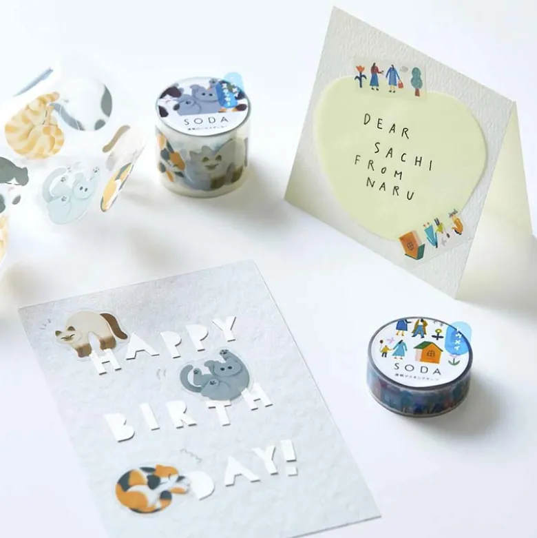 King Jim | SODA Transparent Pet Tape Life (15mm)