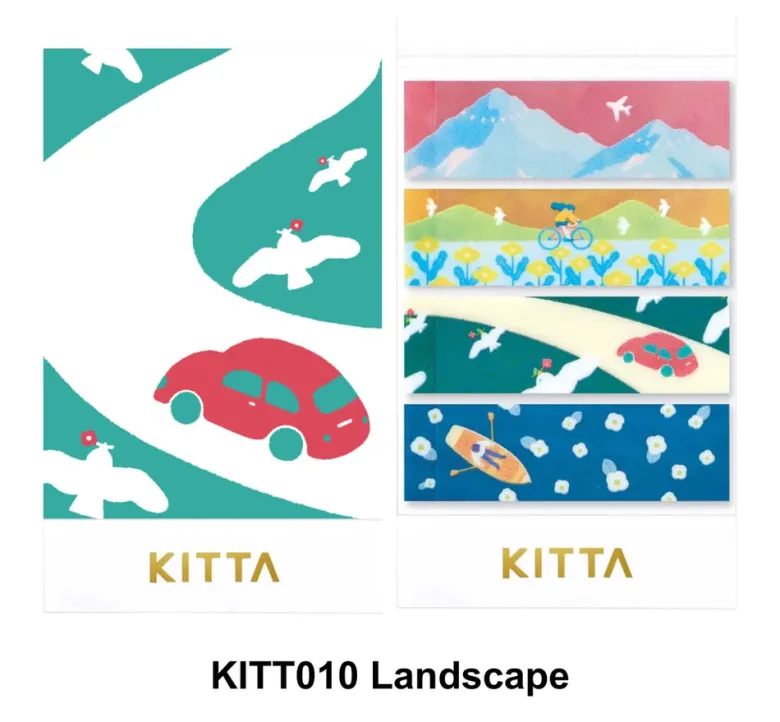 King Jim | Washi Tape Precortado KITTA Clear Landscape