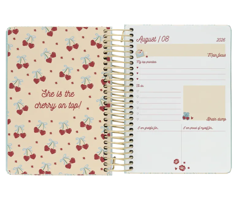Kokonote | Agenda Escolar Muse Cherry Cottage 2026-2027 (Diaria)