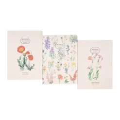 Kokonote | Pack de 3 Cuadernos A5 Botanical Wild Flowers