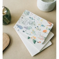 Kokonote | Pack de 3 Cuadernos A6 Botanical Wild Flowers