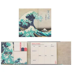 Kokonote | Set de Notas Adhesivas con Planificador Semanal Hokusai