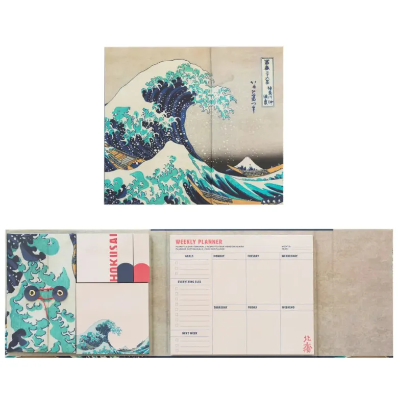 Kokonote | Set de Notas Adhesivas con Planificador Semanal Hokusai