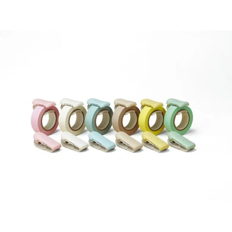 Kokuyo | Cortador de Washi Tape Karu-Cut Beige (20-25mm)