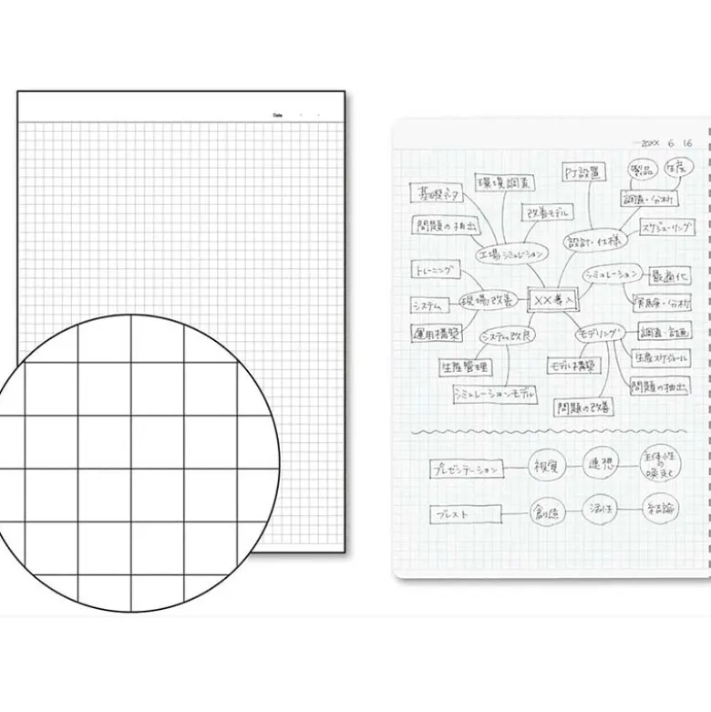 Kokuyo | Cuaderno Soft Ring B5 Black (Cuadros)