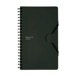 Kokuyo | Cuaderno Soft Ring Penott B6 Black (Cuadros)