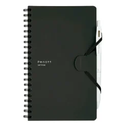 Kokuyo | Cuaderno Soft Ring Penott B6 Black (Cuadros)