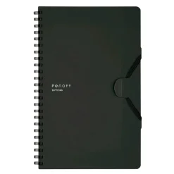 Kokuyo | Cuaderno Soft Ring Penott A5 Black (Cuadros)