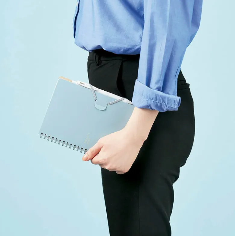 Kokuyo | Cuaderno Soft Ring Penott A5 Black (Cuadros)