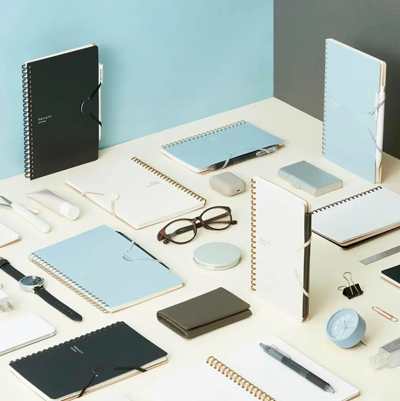 Kokuyo | Cuaderno Soft Ring Penott A5 Black (Cuadros)