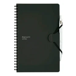 Kokuyo | Cuaderno Soft Ring Penott A5 Black (Cuadros)