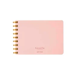 Kokuyo | Cuaderno Soft Ring Sooofa A7 Pink (Cuadros)