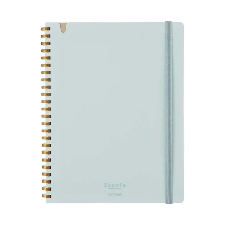 Kokuyo | Cuaderno Soft Ring Sooofa A5 Light Blue (Cuadros)