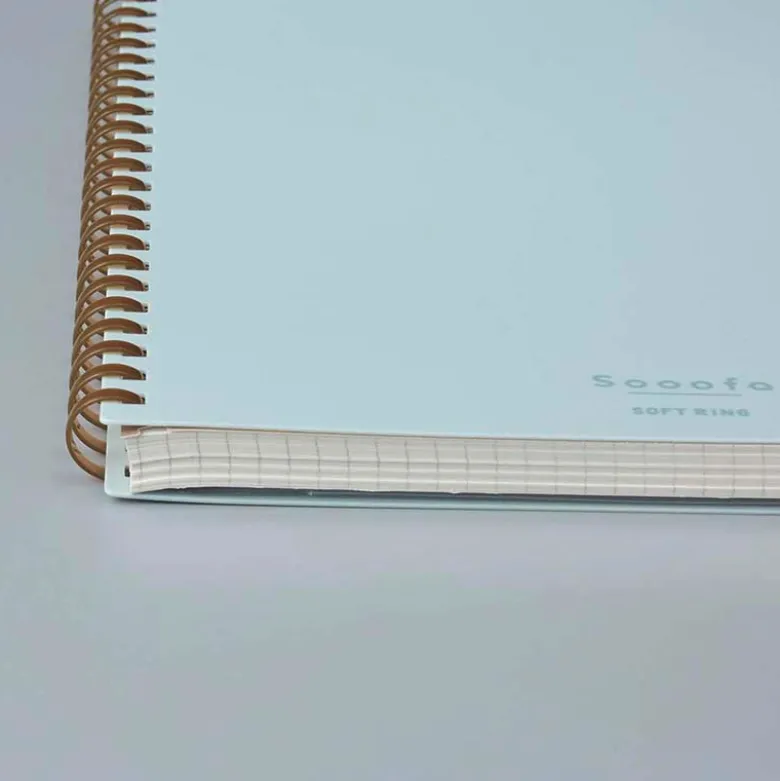 Kokuyo | Cuaderno Soft Ring Sooofa A5 Light Blue (Cuadros)