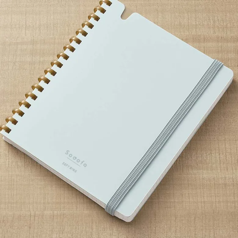 Kokuyo | Cuaderno Soft Ring Sooofa A6 Green (Cuadros)
