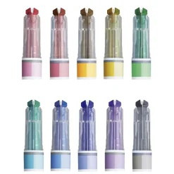 Kokuyo | Set de Subrayadores de Doble Punta Mark+ 2 Tone