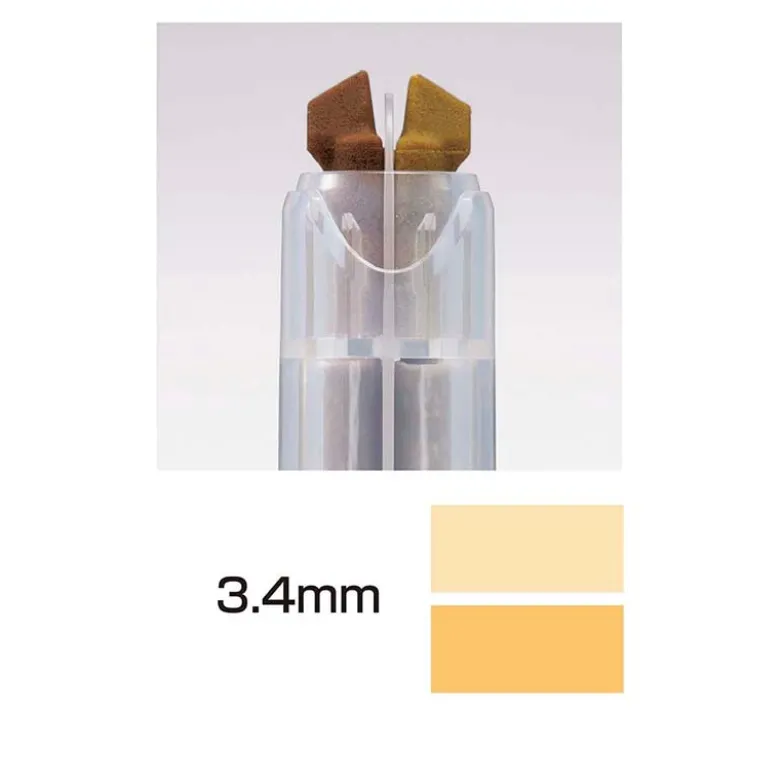 Kokuyo | Subrayador de Doble Punta Mark+ 2 Tone Gold