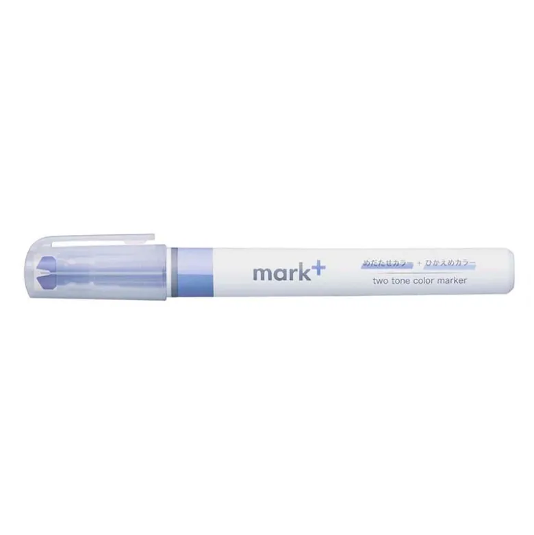 Kokuyo | Subrayador de Doble Punta Mark+ 2 Tone Light Blue