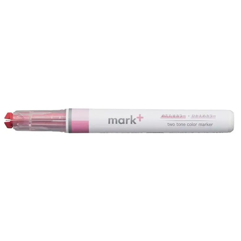 Kokuyo | Subrayador de Doble Punta Mark+ 2 Tone Pink