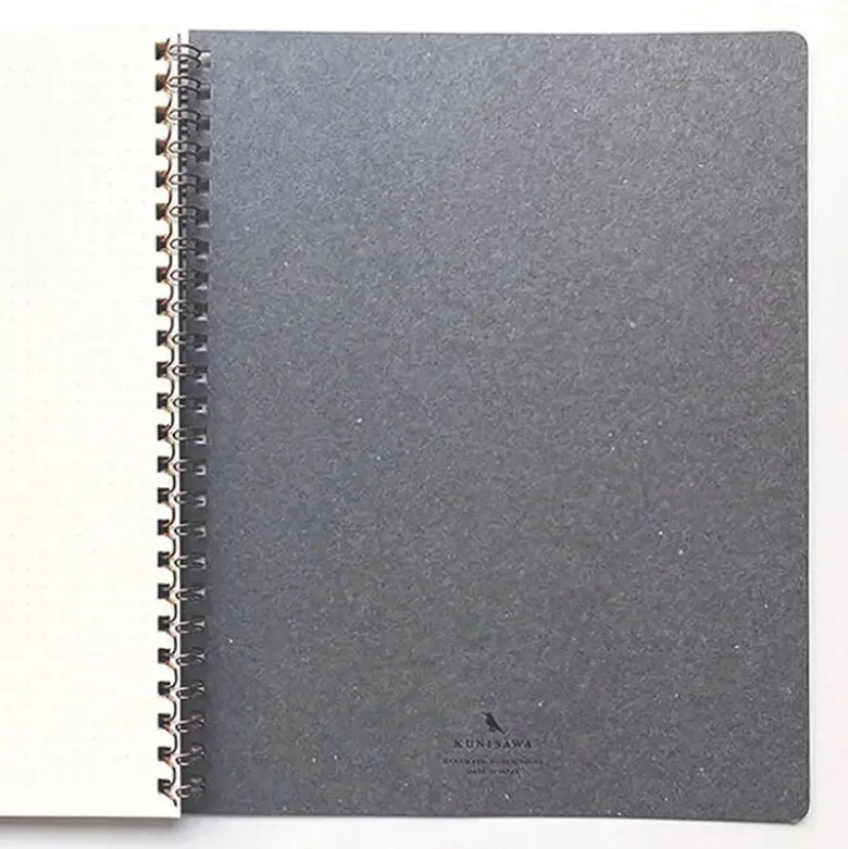 Kunisawa | Cuaderno B5 Executive Ring Note Charcoal
