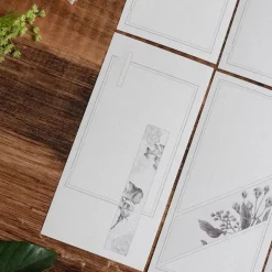Loi Design | Papeles Decorativos Flower Collection Elegant Gray