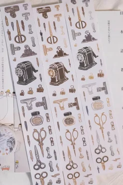 Loi Design | Pegatinas en Rollo Retro Stationery Die-Cut Paper Tape (1 metro)