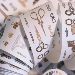 Loi Design | Pegatinas en Rollo Retro Stationery Die-Cut Paper Tape (1 metro)