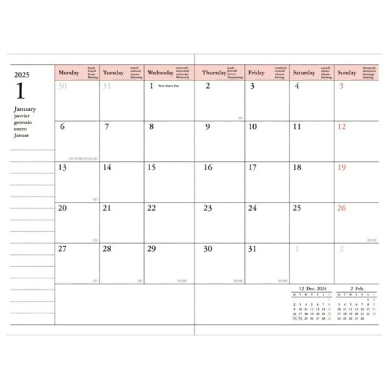 MARK'S | Agenda A6 Maneki Neko 2026-2027 (Semanal)