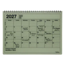 Mark's | Cuaderno Calendario Apaisado 2027 Khaki