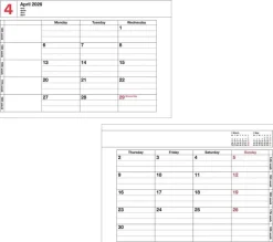 Mark's | Cuaderno Calendario 2027 Mini Black