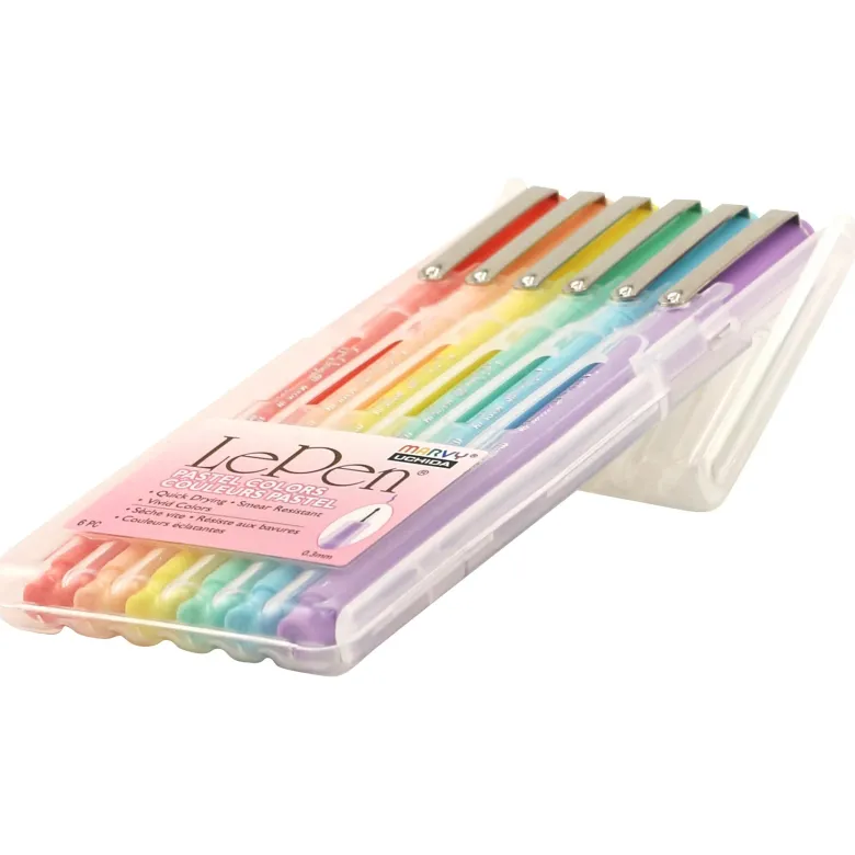 Marvy Uchida | Set de Bolígrafos Le Pen Pastel (6pc)