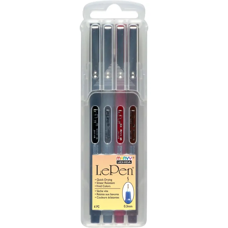 Marvy Uchida | Set de Bolígrafos Le Pen Dark (4pc)