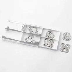Midori | Clips Metálicos Etching Gatos