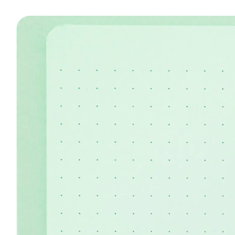 Midori | Cuaderno Anillas Color A5 Puntos Green
