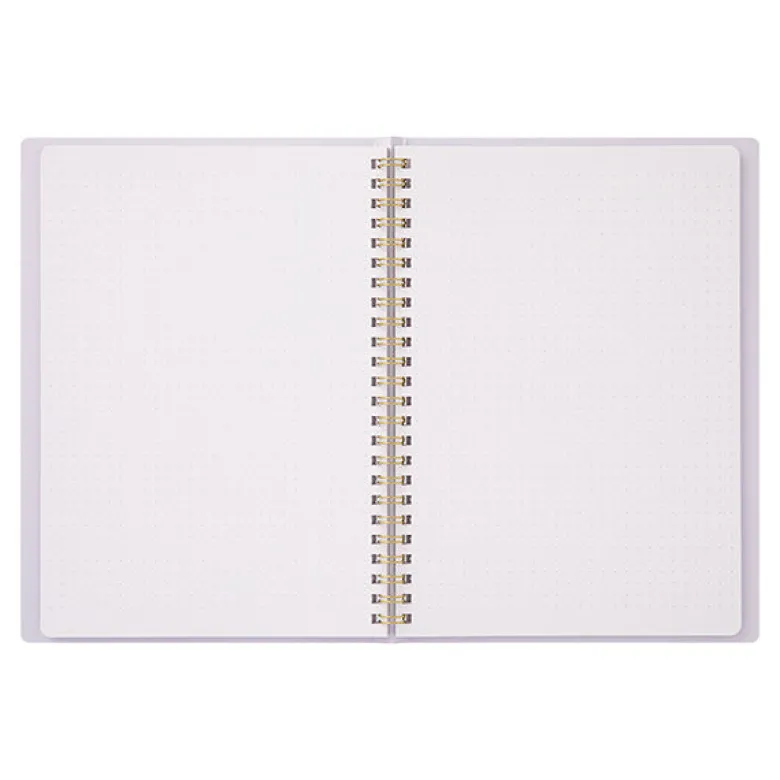 Midori | Cuaderno Anillas Color A5 Puntos Purple