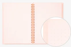 Midori | Cuaderno Anillas Color A5 Puntos Pink