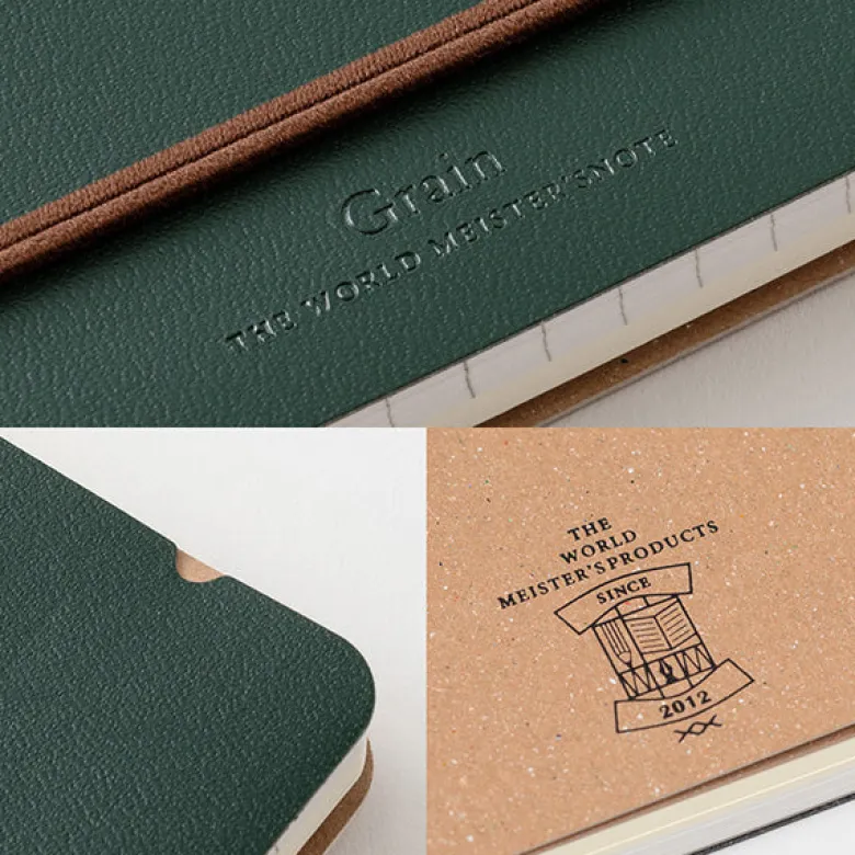 Midori | Cuaderno de Anillas WM Grain B6 Green
