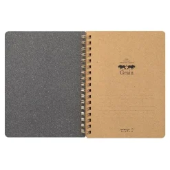 Midori | Cuaderno de Anillas WM Grain B6 Negro