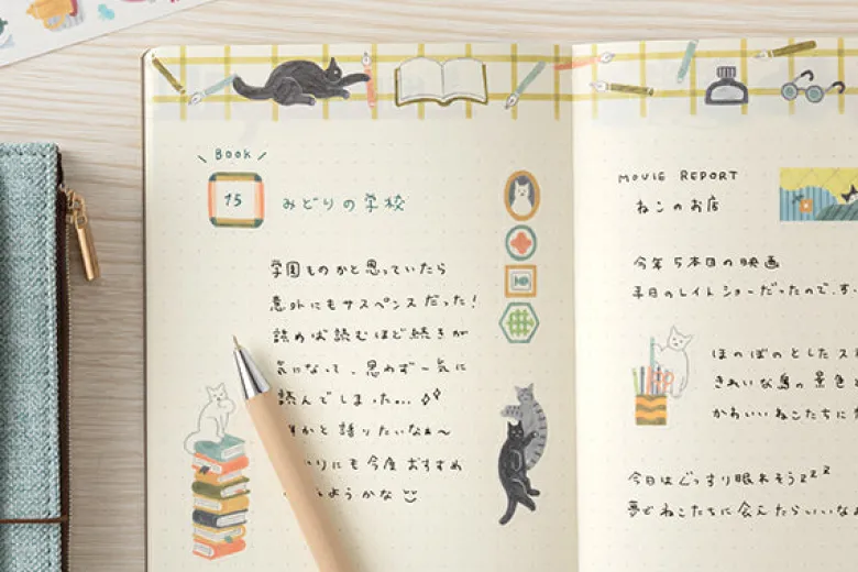 Midori | Cuaderno Yuru Log B6 Cat