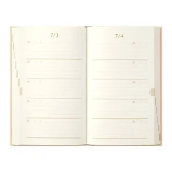 Midori | Diario de 5 Años Bordado Flower Beige