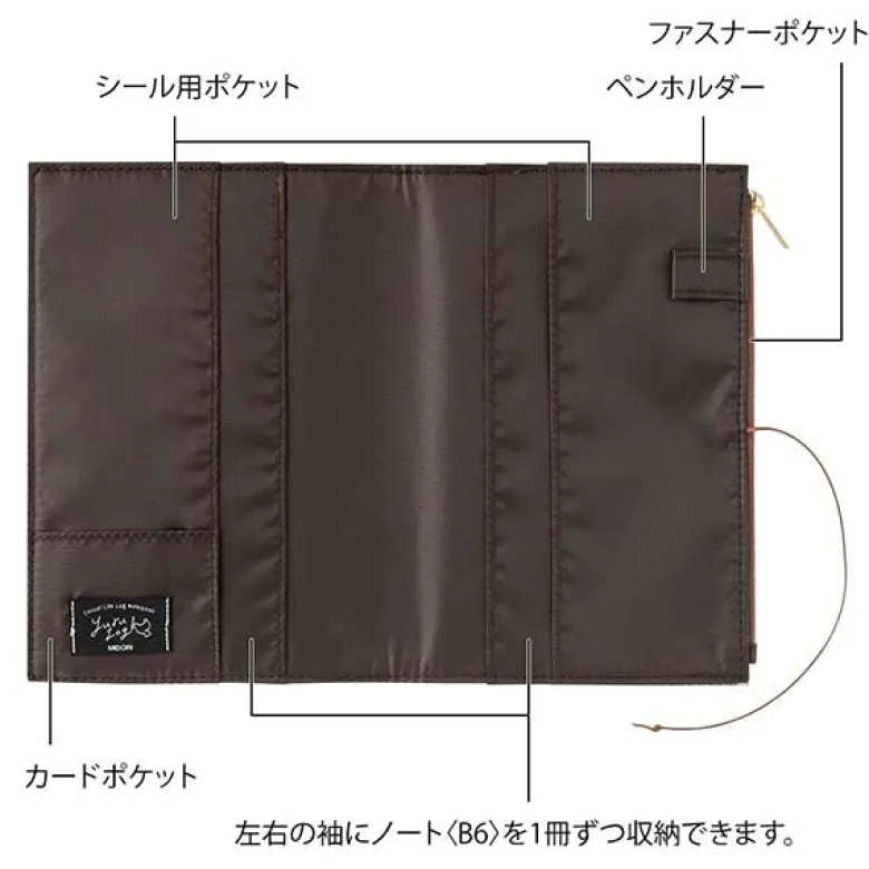 Midori | Funda de Tela para Cuadernos Yuru Log B6 Light Blue