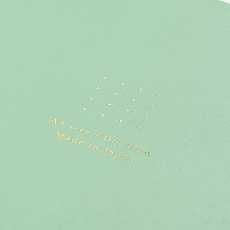 Midori | Libreta Color A5 Puntos Green