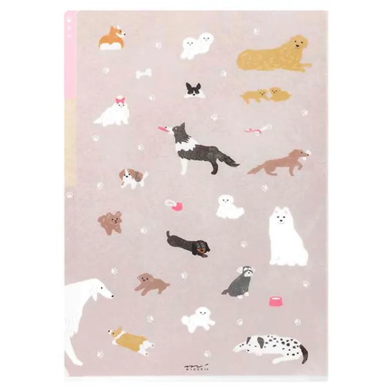 Midori | Portafolios de 3 Compartimentos A4 Dog A