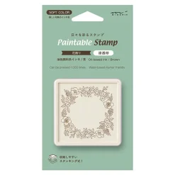 Midori | Sello Entintado Calendario Soft Color Floral Decoration Brown