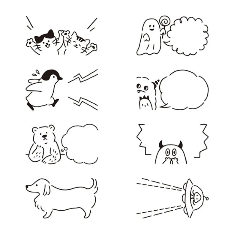 Midori | Sello Rotativo Dial Speech Bubble