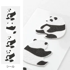 Midori | Set de Cartas Mini con Pegatinas Panda