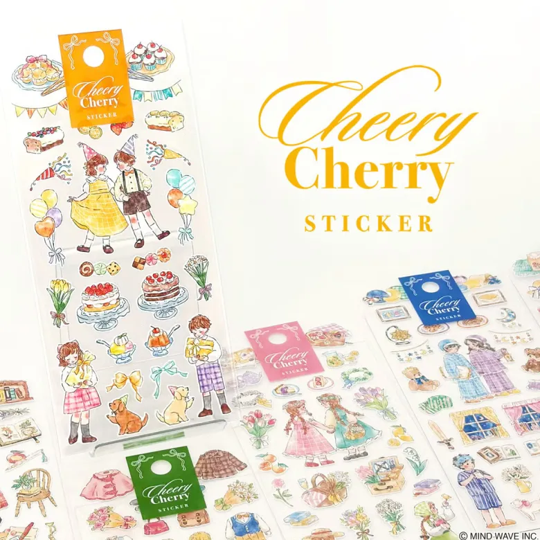 Mind Wave | Pegatinas Cheery Cherry Flower Field