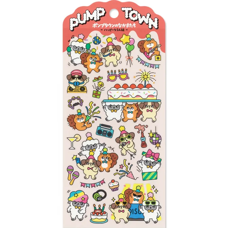 Mind Wave | Pegatinas Pump Town Happy Trio