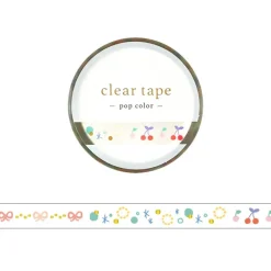 Mind Wave | Pop Color Decoration Slim Clear Tape