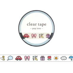 Mind Wave | Pop Icon Pictogram Slim Clear Tape